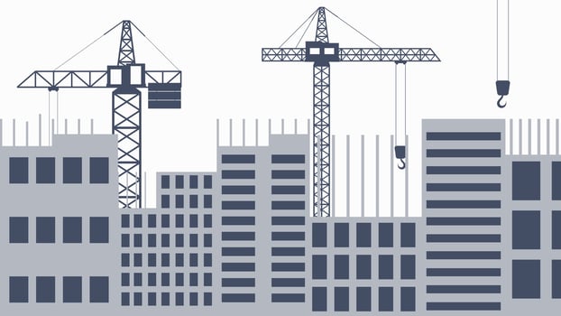 Under construction site vector