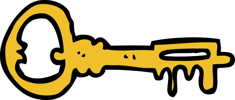 cartoon key drawing png