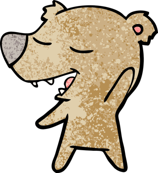 cartoon bear drawing png