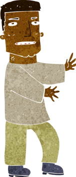 cartoon man gesturing png