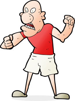 cartoon violent man png