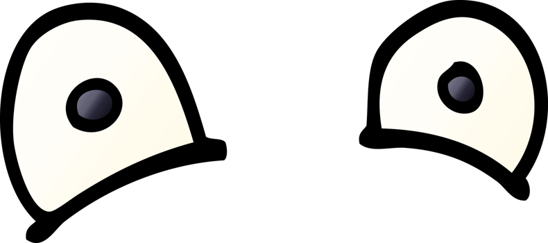 cartoon doodle staring eyes png