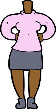 cartoon female body add photos or mix and match cartoons png