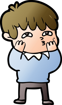 cartoon curious man drawing png