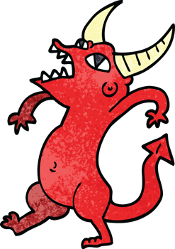 cartoon doodle halloween monster png
