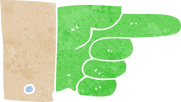 cartoon pointing zombie hand png