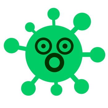 shocked virus drawing png