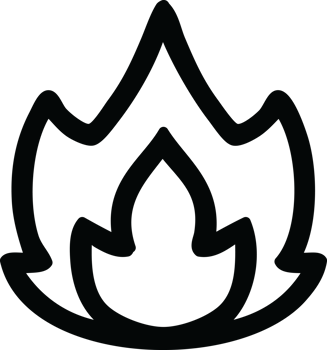 simple flame icon png