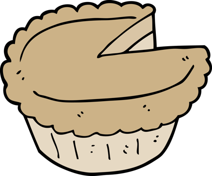 cartoon pie drawing png