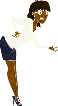 cartoon businesswoman explaining png