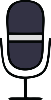 cute cartoon of a radio microphone png