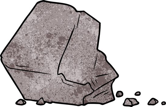 cartoon large rock png