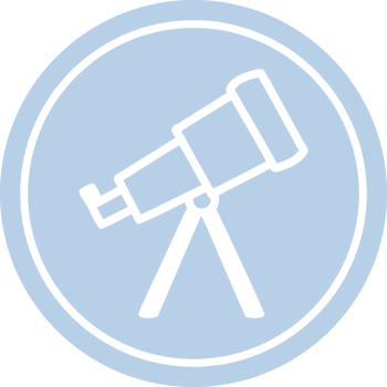 astronomy telescope circular icon png