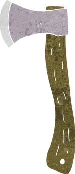 cartoon axe drawing png