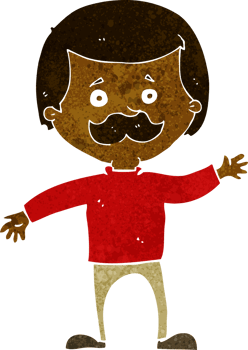 cartoon dad waving png