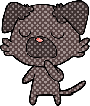 cartoon dog drawing png