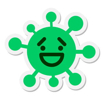 happy virus sticker png