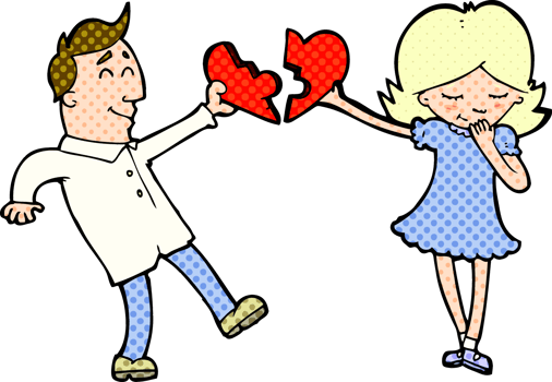 cartoon couple in love png