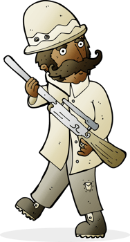 cartoon big game hunter png