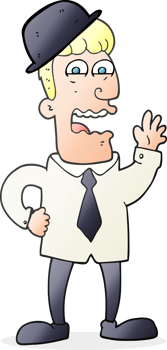 freehand drawn cartoon businessman drawing png