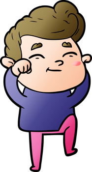 happy cartoon man png