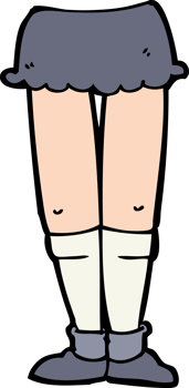 cartoon female legs png