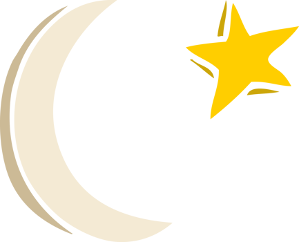 cartoon doodle moon and star shape png