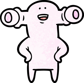 friendly cartoon alien png