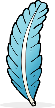 cartoon feather drawing png