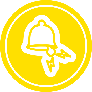 ringing bell circular icon symbol png