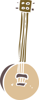 cartoon doodle old banjo png