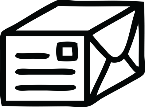 line drawing cartoon paper parcel png