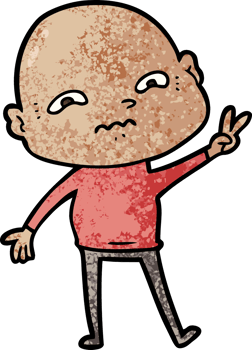 cartoon nervous man drawing png