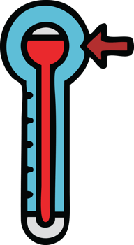 cute cartoon glass thermometer png