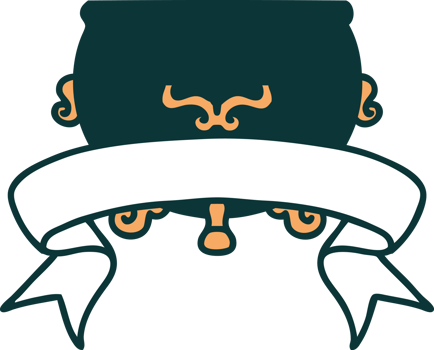 tattoo with banner of cauldron png