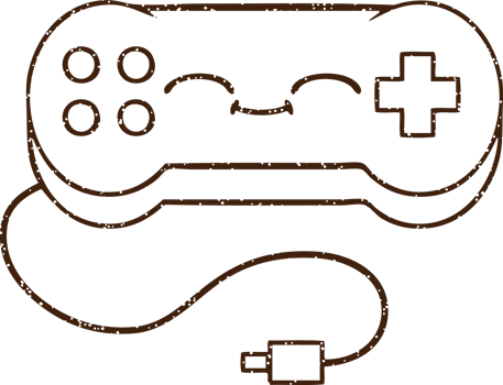 Game Controller Charcoal Drawing png