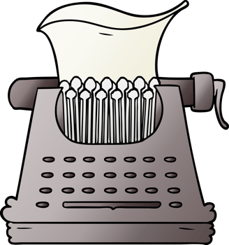 cartoon typewriter drawing png