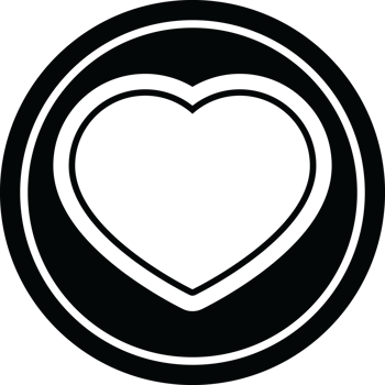 heart circular symbol png