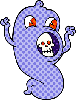 cartoon doodle ghost png