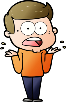 cartoon shocked man png