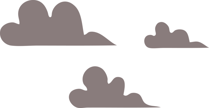 flat color retro cartoon of a storm cloud png