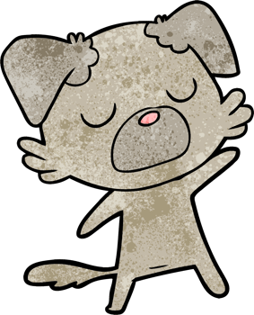 cartoon dog drawing png