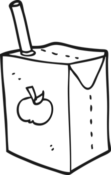 cartoon apple juice box png
