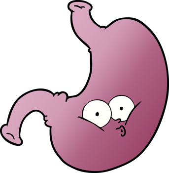 cartoon bloated stomach png