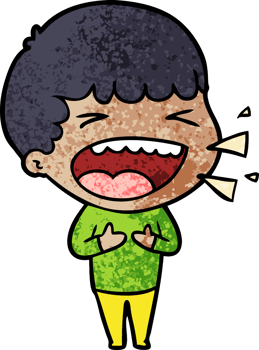 cartoon laughing man png
