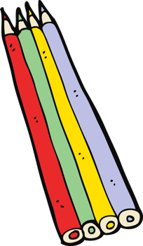 cartoon colored pencils png