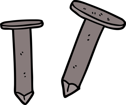 cartoon old nails drawing png