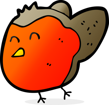 cartoon robin drawing png