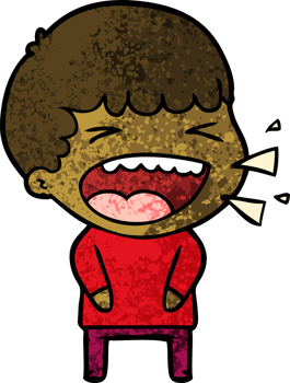 cartoon laughing man drawing png