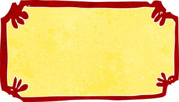 cartoon old frame banner png